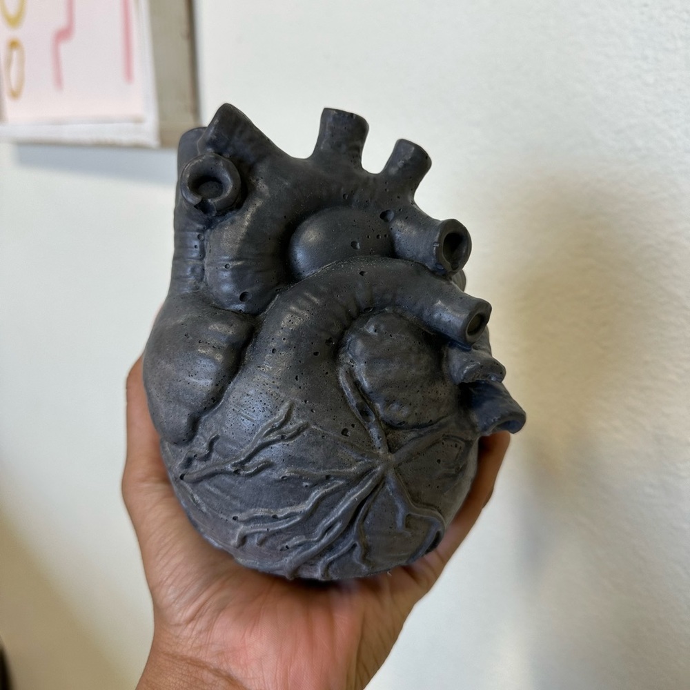 Concrete/ Ceramic Anatomical Heart